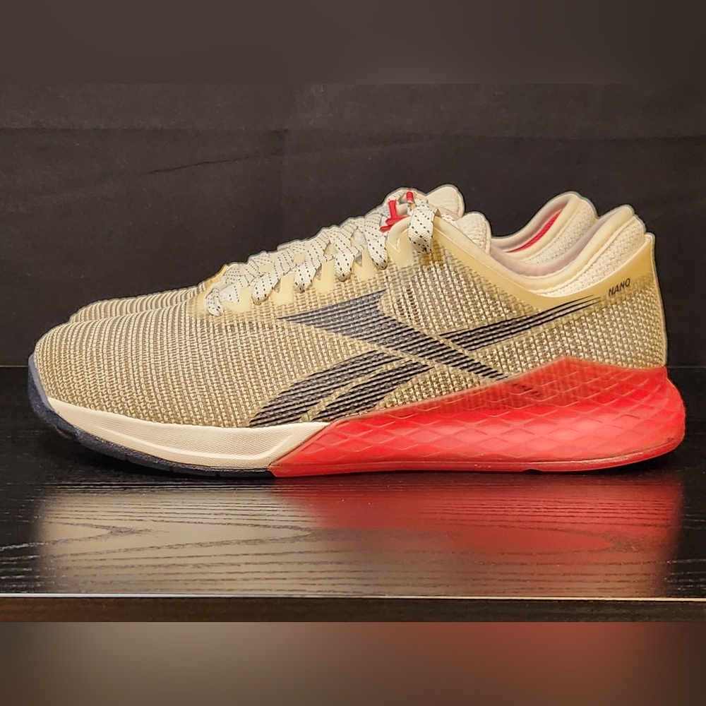 Reebok Nano 9 Crossfit Men's Size 8 "Bone & Red"